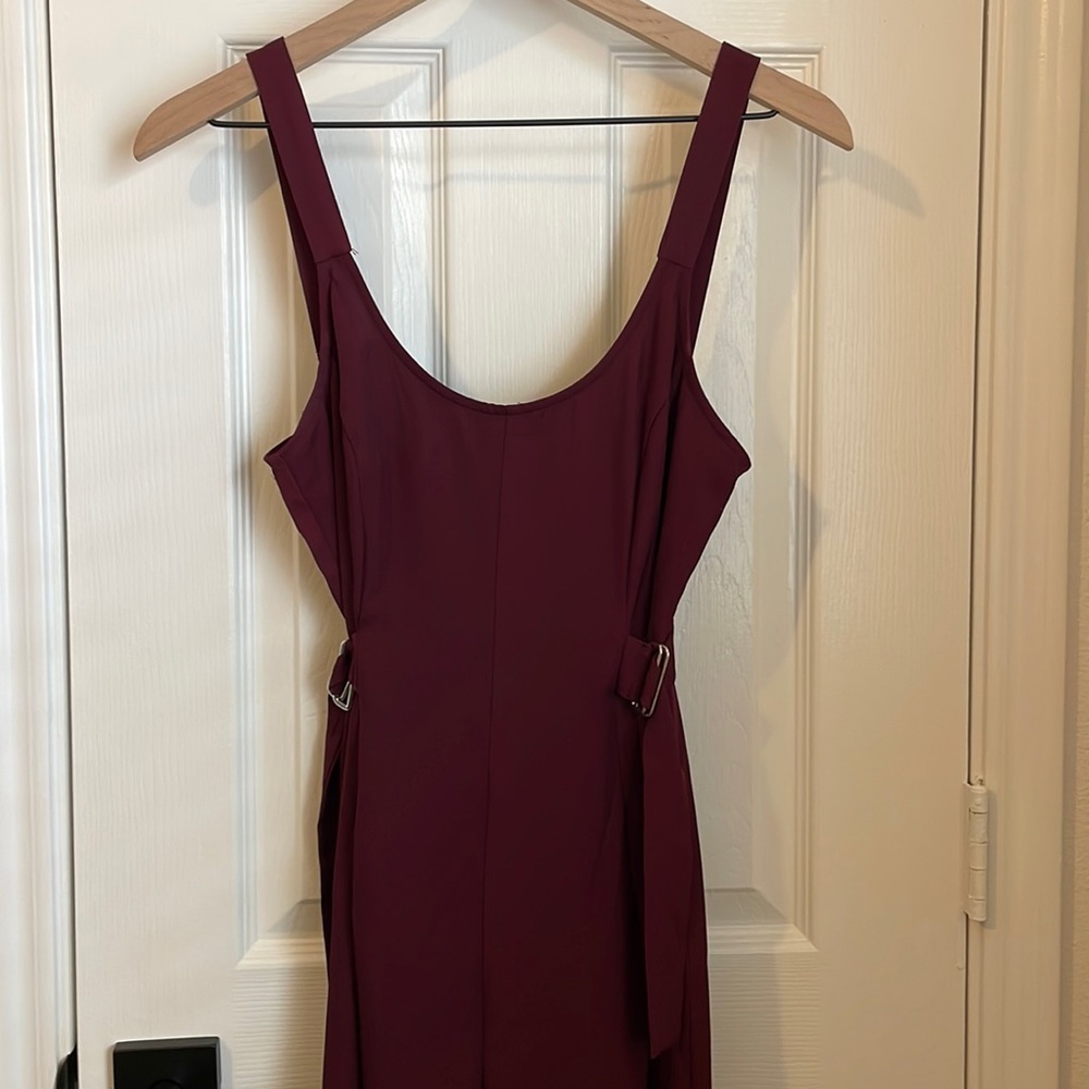 URBAN OUTFITTERS BURGUNDY JUMPSUIT